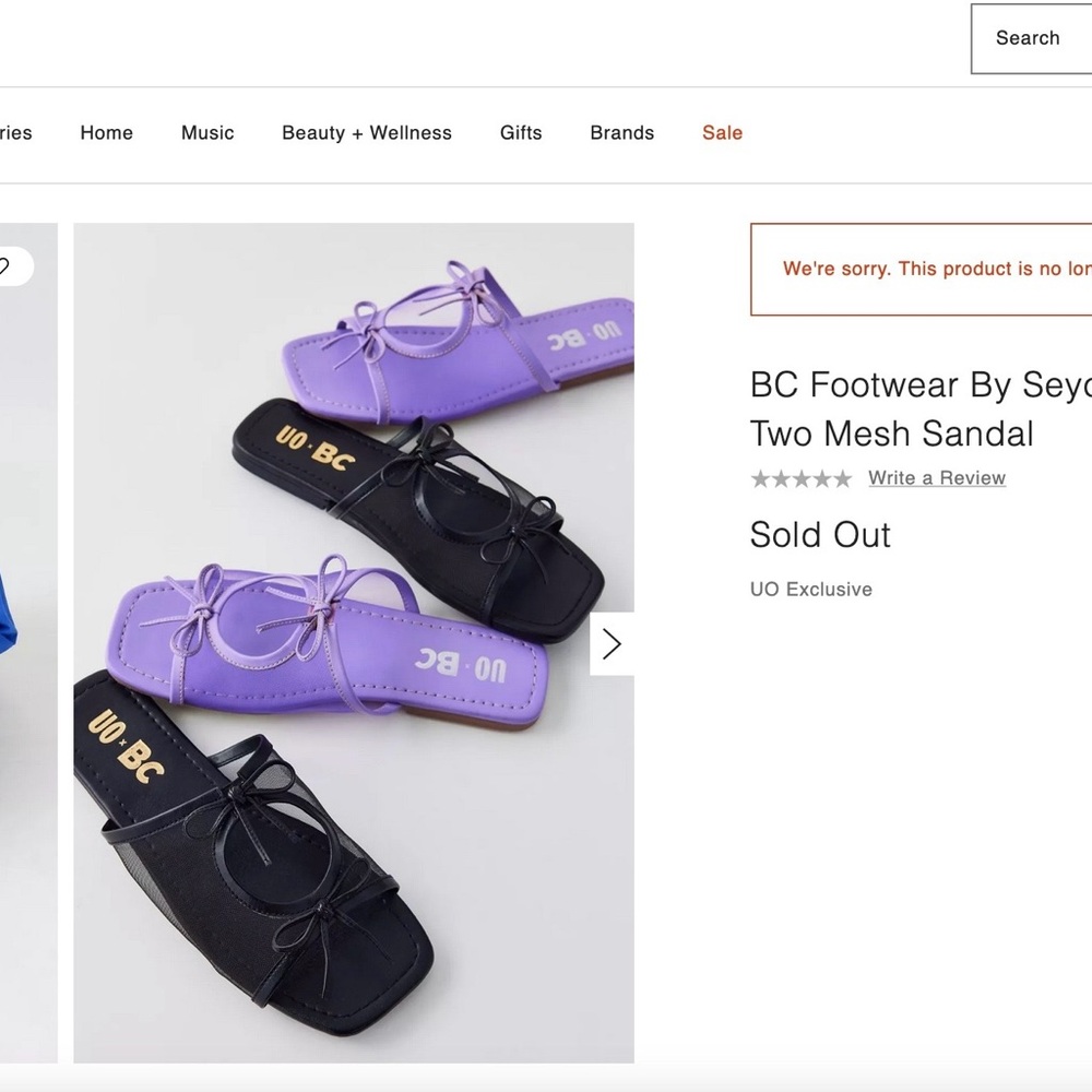 BC Footwear Purple and Black Mesh Sandals